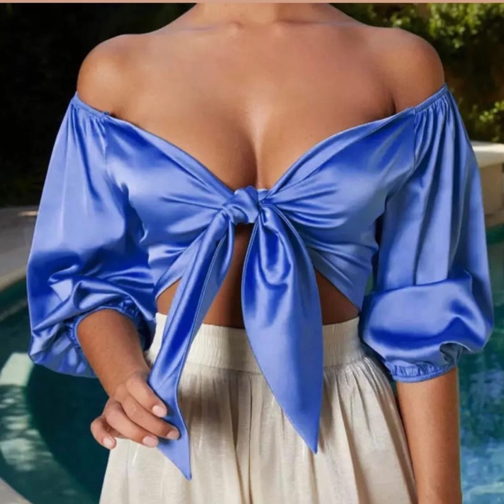Satin top